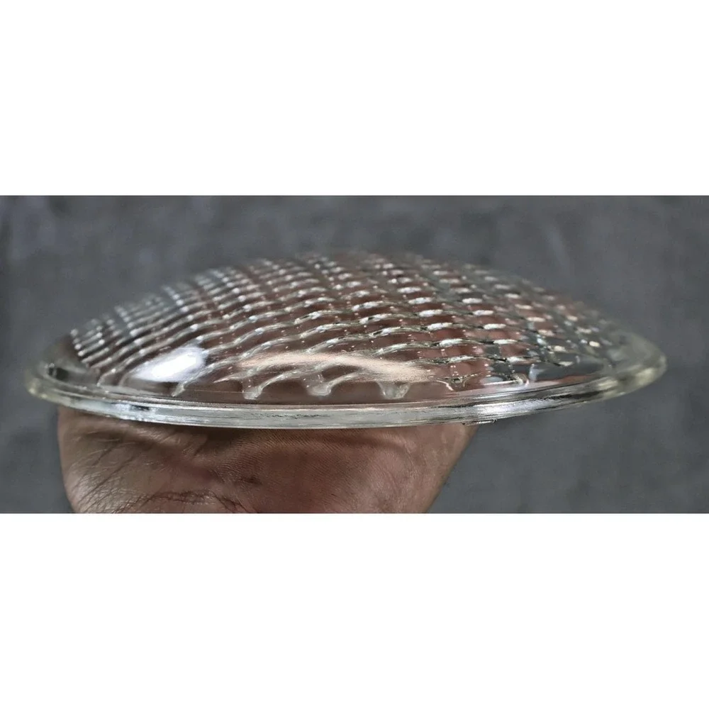 Vintage Industrial Prismatic Glass Lens Fresnel Light Cover 7